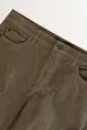 Flared velours broek