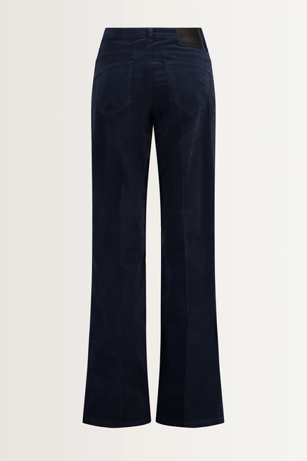 Flared velours broek