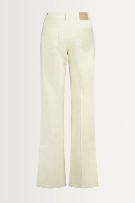 Flared velours broek