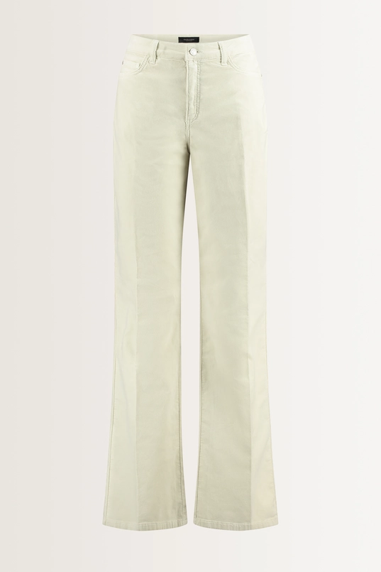 Flared velours broek
