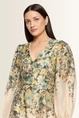 Florale jurk met pofmouwen Vera Mont