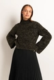 Fluffy trui met lurex