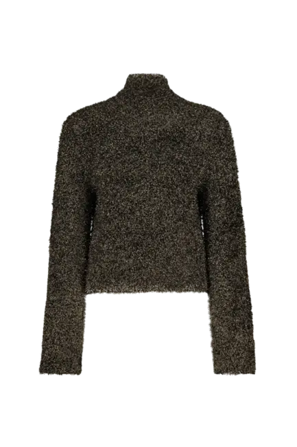 Fluffy trui met lurex