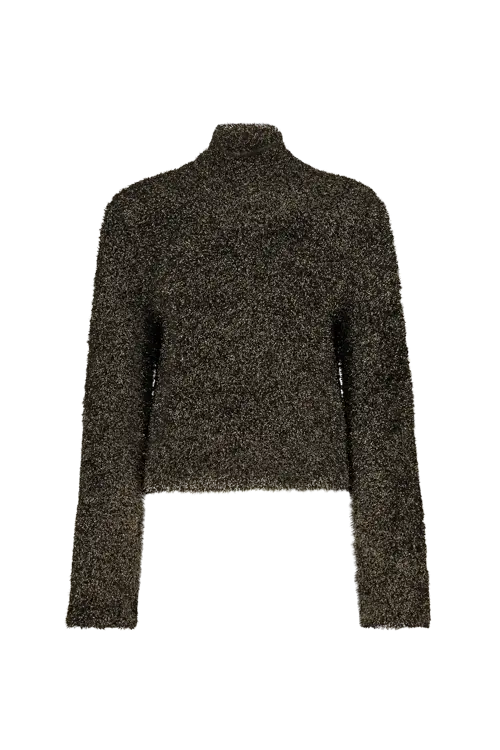 Fluffy trui met lurex