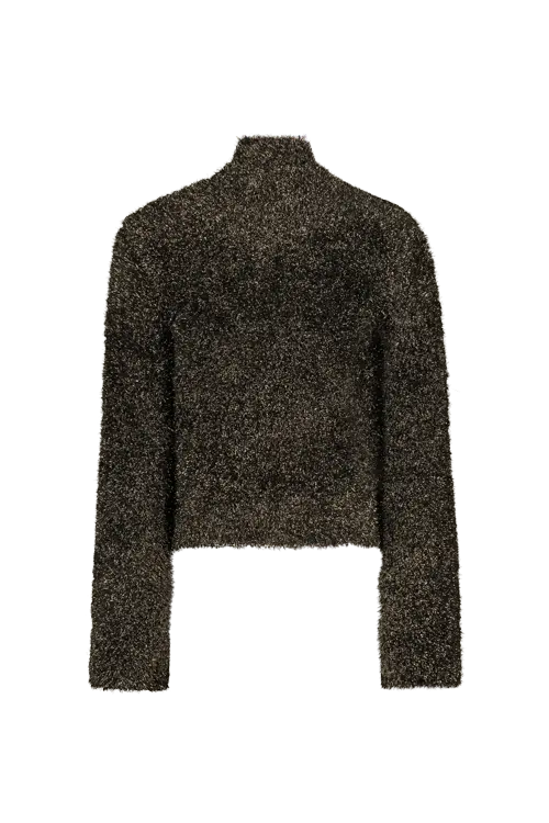 Fluffy trui met lurex