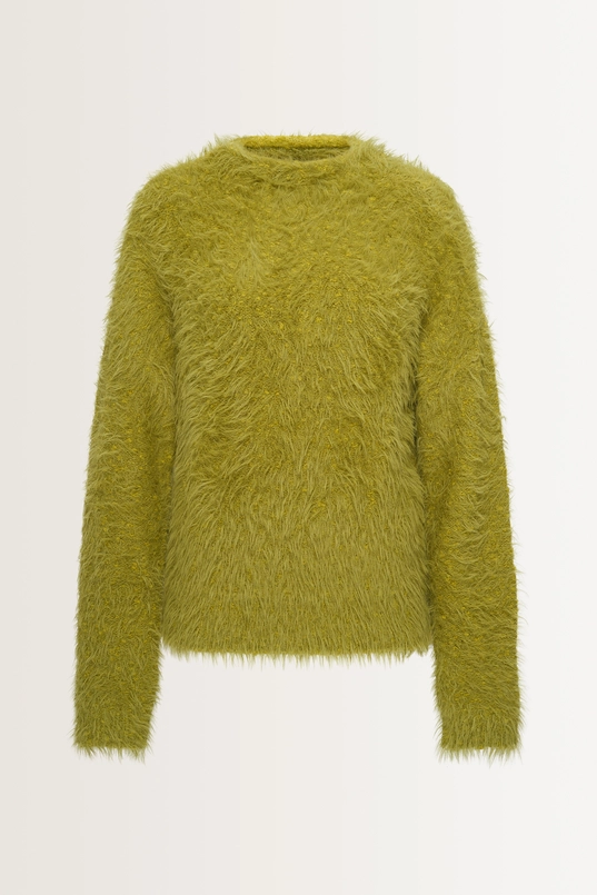 Fluffy trui van wolmix