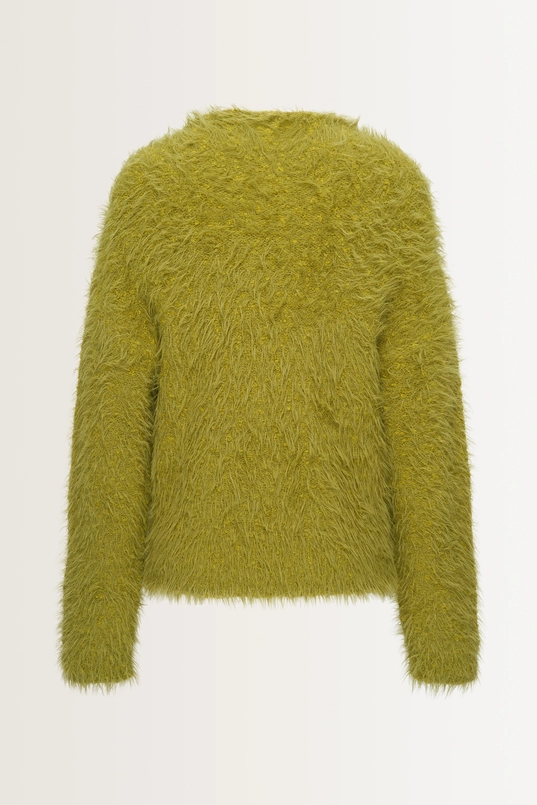 Fluffy trui van wolmix