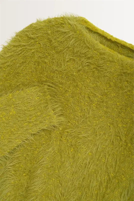Fluffy trui van wolmix