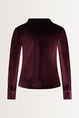 Fluwelen gedrapeerde hals top