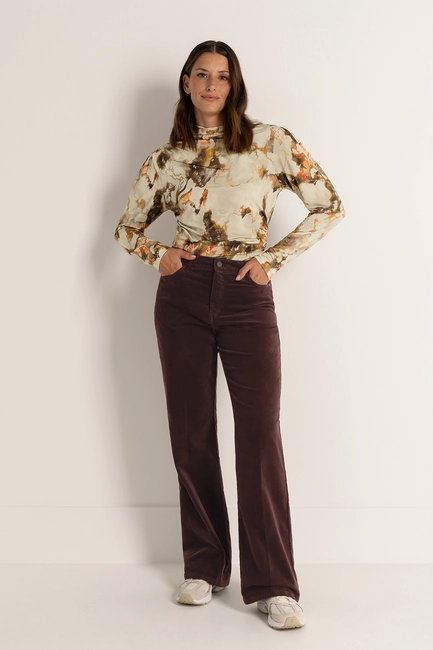 Fluwelen jeans met subtiele bootcut