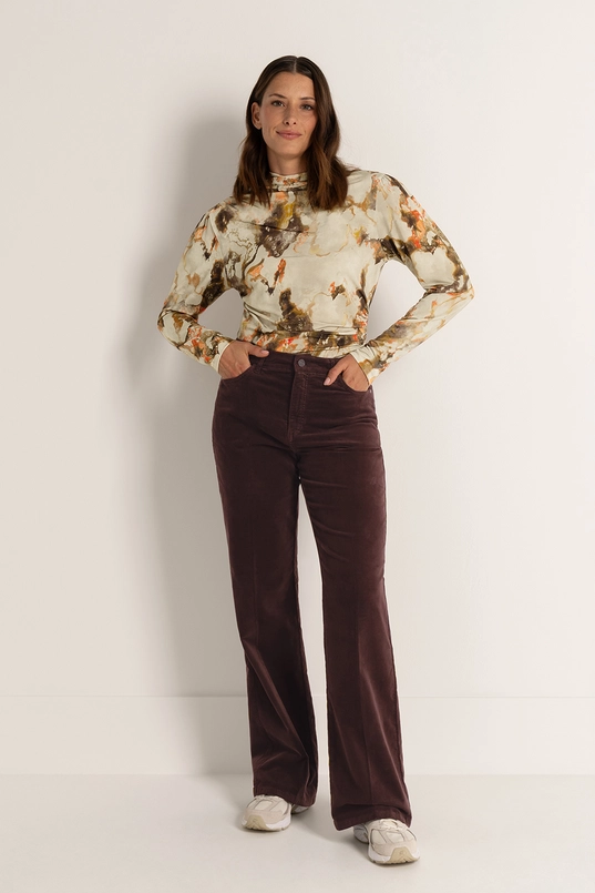 Fluwelen jeans met subtiele bootcut