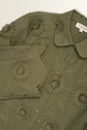 Geborduurde blouse met bloemmotief