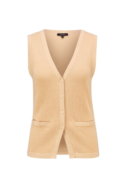 Gebreid gilet