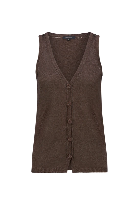 Gebreid gilet