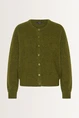 Gebreid vest van alpacawolmix