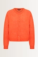 Gebreid vest van alpacawolmix