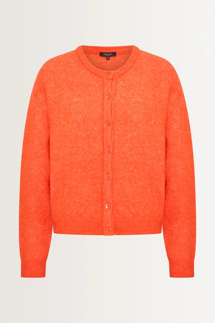 Gebreid vest van alpacawolmix