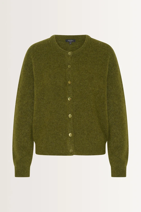 Gebreid vest van alpacawolmix