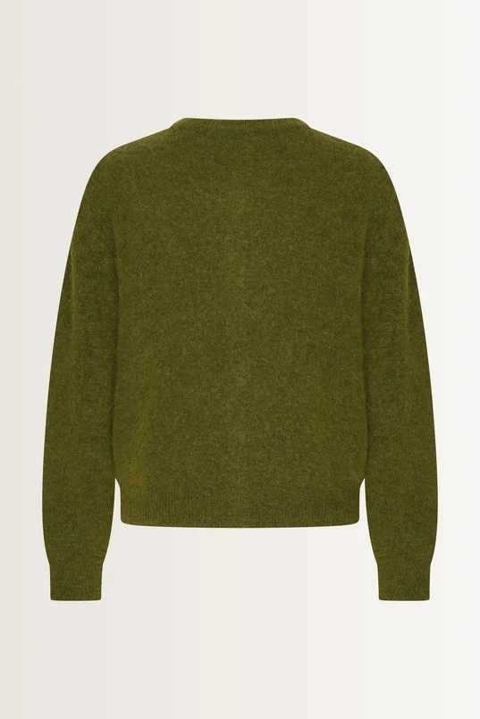 Gebreid vest van alpacawolmix