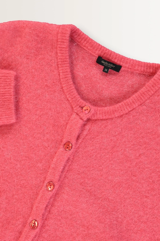 Gebreid vest van alpacawolmix