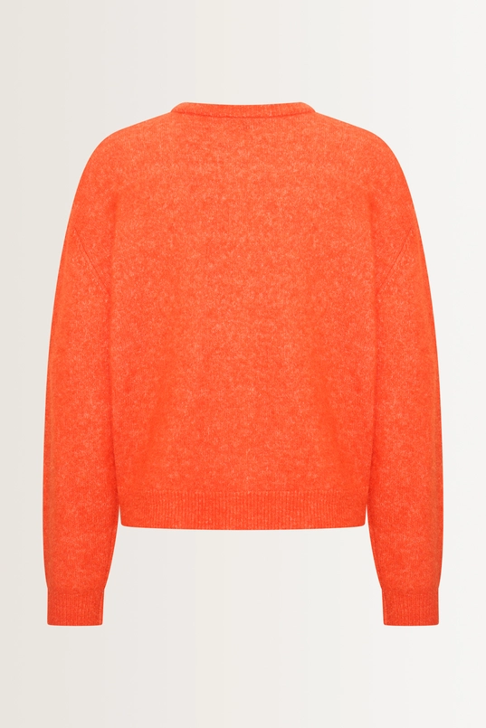 Gebreid vest van alpacawolmix