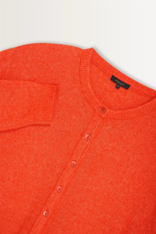 Gebreid vest van alpacawolmix