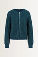 Gebreid vest van featherlook garen