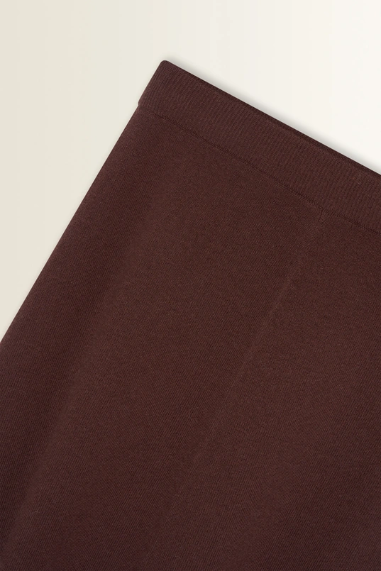 Gebreide A-lijn rok met cashmere