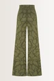 Gebreide broek met jacquardstructuur