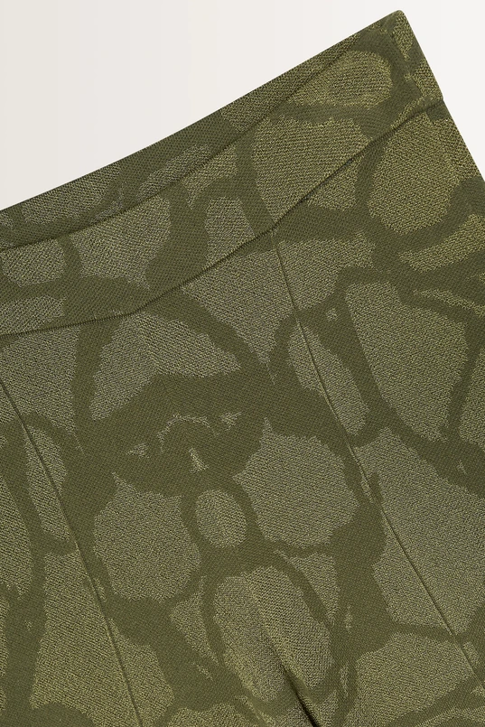 Gebreide broek met jacquardstructuur