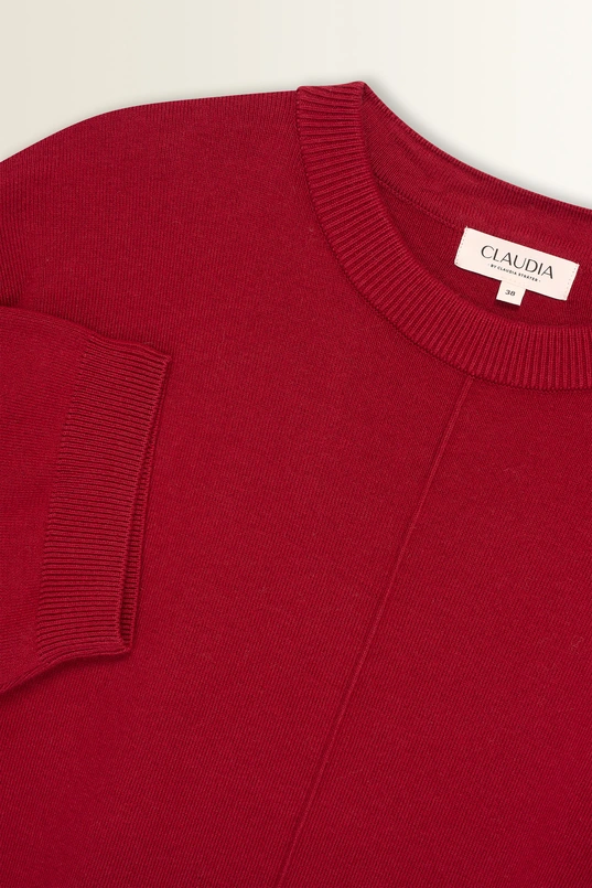 Gebreide jurk met boxy fit