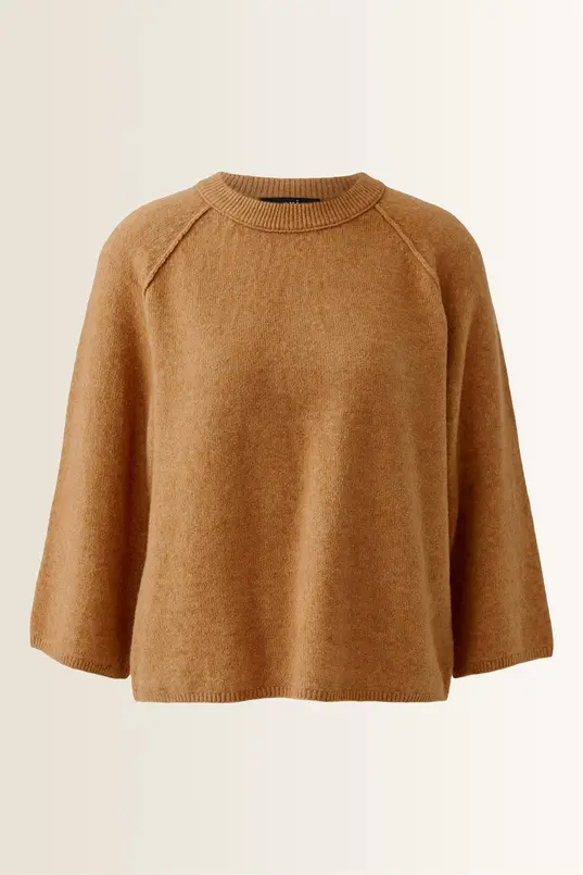 Gebreide pullover met decoratieve naden OUI