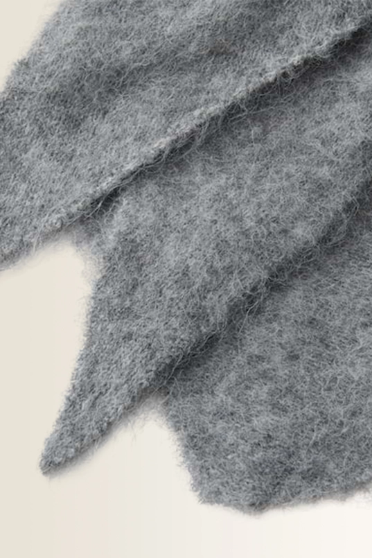 Gebreide shawl met pluizige structuur Bilanie Someday