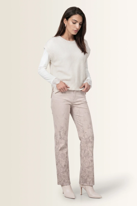 Gebreide top in viscosemix Monari