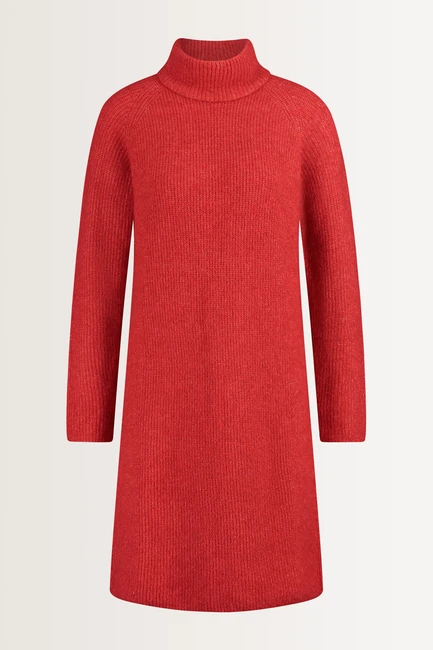 Gebreide trui-jurk met col