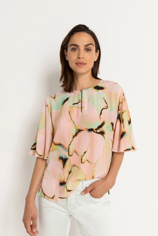Gedessineerde blousetop