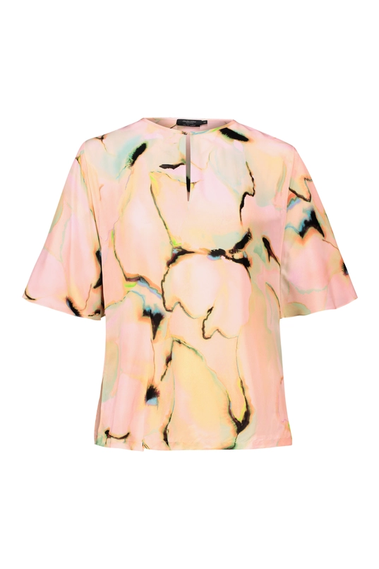 Gedessineerde blousetop