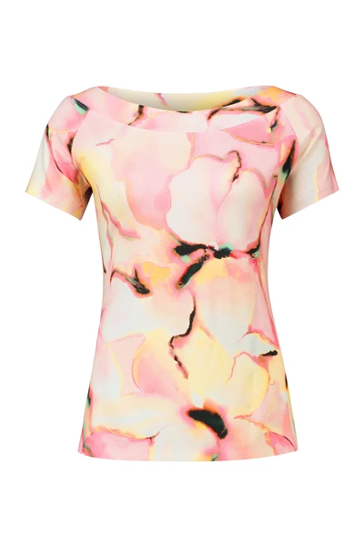 Gedessineerde jersey top
