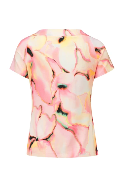 Gedessineerde jersey top