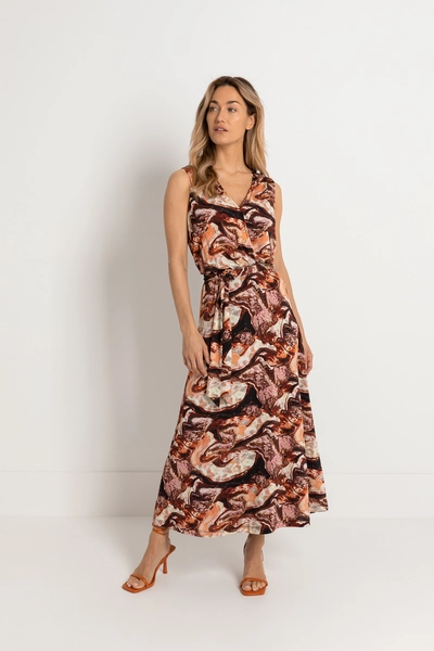 Gedessineerde maxi-jurk