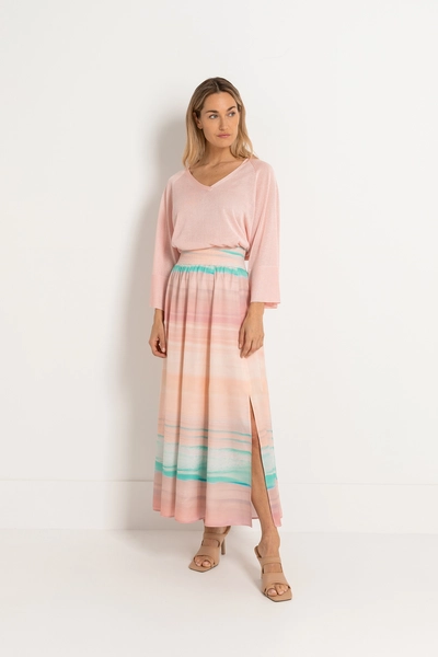 Gedessineerde maxi rok
