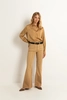 Gekleurde flared broek