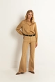 Gekleurde flared broek