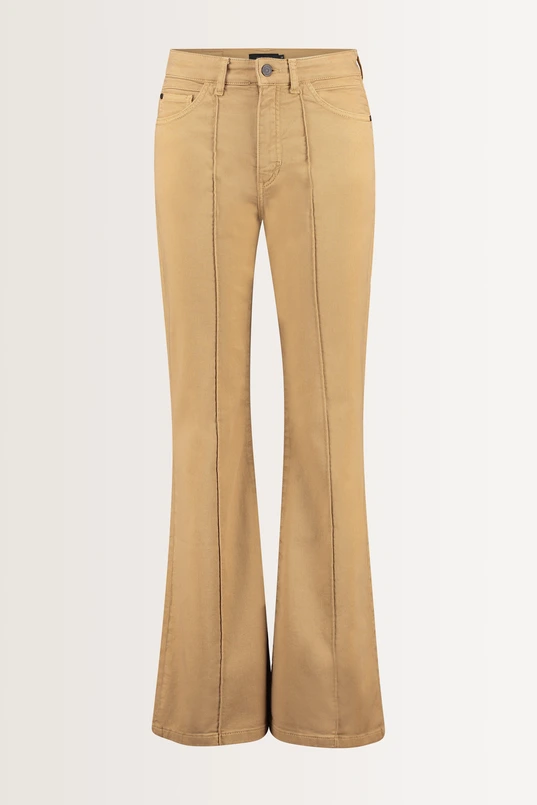 Gekleurde flared broek