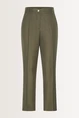 Gemêleerde pantalon met rechte pijpen