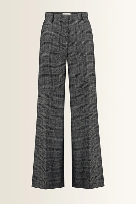 Geruite pantalon van pure scheerwol Pacca Max Mara Weekend