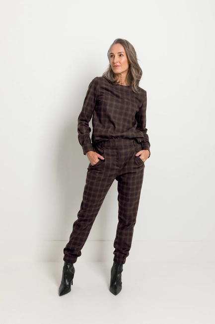 Geruite pantalon
