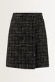 Geruite rok in bouclé