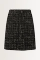 Geruite rok in bouclé