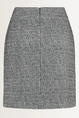 Geruite rok in bouclé